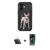 MARSİLYAN™- iPhone 11 Kılıf Nova Form Koleksiyonu - Siyah 360 Mat Full Body Arka Koruyucu + Kamera Lens Koruma Cam - SF
