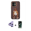 MARSİLYAN™- iPhone 11 Kılıf Nova Form Koleksiyonu - Siyah 360 Mat Full Body Arka Koruyucu + Raze Metal Kamera Lens - MR