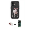 MARSİLYAN™- iPhone 11 Kılıf Nova Form Koleksiyonu - Siyah 360 Mat Full Body Arka Koruyucu + Pers Alüminyum Kamera Lens - KI