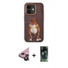 MARSİLYAN™- iPhone 11 Kılıf Nova Form Koleksiyonu - Siyah 360 Mat Full Body Arka Koruyucu + Raze Metal Kamera Lens - SH