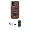 MARSİLYAN™- iPhone 11 Kılıf Nova Form Koleksiyonu - Siyah 360 Mat Full Body Arka Koruyucu + Pers Alüminyum Kamera Lens - YL