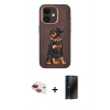 MARSİLYAN™- iPhone 11 Kılıf Nova Form Koleksiyonu - Siyah 3D Antistatik Hayalet Cam Ekran Koruyucu + Pers Alüminyum Kamera Lens - KI