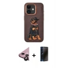 MARSİLYAN™- iPhone 11 Kılıf Nova Form Koleksiyonu - Siyah 3D Antistatik Hayalet Cam Ekran Koruyucu + Raze Metal Kamera Lens - SH