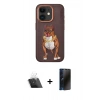 MARSİLYAN™- iPhone 11 Kılıf Nova Form Koleksiyonu - Siyah 3D Antistatik Hayalet Cam Ekran Koruyucu + Şeffaf Kamera Lens Koruma Cam