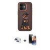MARSİLYAN™- iPhone 11 Kılıf Nova Form Koleksiyonu - Siyah 3D Antistatik Mat Seramik Nano Ekran Koruyucu + Pers Alüminyum Kamera Lens - LT