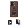 MARSİLYAN™- iPhone 11 Kılıf Nova Form Koleksiyonu - Siyah 3D Antistatik Mat Seramik Nano Ekran Koruyucu + PVD Metal Kamera Lens - MI
