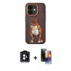 MARSİLYAN™- iPhone 11 Kılıf Nova Form Koleksiyonu - Siyah 3D Antistatik Mat Seramik Nano Ekran Koruyucu + PVD Metal Kamera Lens - MI