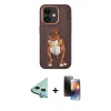 MARSİLYAN™- iPhone 11 Kılıf Nova Form Koleksiyonu - Siyah 3D Antistatik Mat Seramik Nano Ekran Koruyucu + Raze Metal Kamera Lens - MI