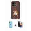 MARSİLYAN™- iPhone 11 Kılıf Nova Form Koleksiyonu - Siyah 3D Antistatik Mat Seramik Nano Ekran Koruyucu + Neon Fosforlu Kamera Lens - YL