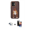 MARSİLYAN™- iPhone 11 Kılıf Nova Form Koleksiyonu - Siyah 3D Antistatik Mat Seramik Nano Ekran Koruyucu + Pers Alüminyum Kamera Lens - LT