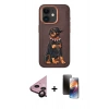 MARSİLYAN™- iPhone 11 Kılıf Nova Form Koleksiyonu - Siyah 3D Antistatik Mat Seramik Nano Ekran Koruyucu + Raze Metal Kamera Lens - SH
