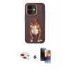 MARSİLYAN™- iPhone 11 Kılıf Nova Form Koleksiyonu - Siyah 3D Antistatik Mat Seramik Nano Ekran Koruyucu + Pers Alüminyum Kamera Lens - KI