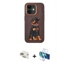 MARSİLYAN™- iPhone 11 Kılıf Nova Form Koleksiyonu - Siyah 3D Antistatik Seramik Nano Ekran Koruyucu + Pers Alüminyum Kamera Lens - GD