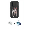 MARSİLYAN™- iPhone 11 Kılıf Nova Form Koleksiyonu - Siyah 3D Antistatik Seramik Nano Ekran Koruyucu + Pers Alüminyum Kamera Lens - YL