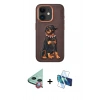 MARSİLYAN™- iPhone 11 Kılıf Nova Form Koleksiyonu - Siyah 3D Antistatik Seramik Nano Ekran Koruyucu + Raze Metal Kamera Lens - KI