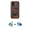 MARSİLYAN™- iPhone 11 Kılıf Nova Form Koleksiyonu - Siyah 3D Antistatik Seramik Nano Ekran Koruyucu + Raze Metal Kamera Lens - MI