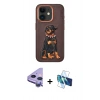 MARSİLYAN™- iPhone 11 Kılıf Nova Form Koleksiyonu - Siyah 3D Antistatik Seramik Nano Ekran Koruyucu + Raze Metal Kamera Lens - MR