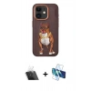 MARSİLYAN™- iPhone 11 Kılıf Nova Form Koleksiyonu - Siyah 3D Antistatik Seramik Nano Ekran Koruyucu + Kamera Lens Koruma Cam - SF