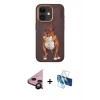 MARSİLYAN™- iPhone 11 Kılıf Nova Form Koleksiyonu - Siyah 3D Antistatik Seramik Nano Ekran Koruyucu + Raze Metal Kamera Lens - SH
