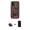 MARSİLYAN™- iPhone 11 Kılıf Nova Form Koleksiyonu - Siyah 6D Antistatik Mat Seramik Hayalet Nano Ekran Koruyucu + Kamera Lens Koruma Cam - SF