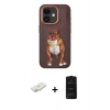 MARSİLYAN™- iPhone 11 Kılıf Nova Form Koleksiyonu - Siyah 6D Antistatik Mat Seramik Hayalet Nano Ekran Koruyucu + Renkli Kamera Lens Koruma Cam - SI