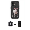 MARSİLYAN™- iPhone 11 Kılıf Nova Form Koleksiyonu - Siyah 6D Antistatik Mat Seramik Hayalet Nano Ekran Koruyucu + PVD Metal Kamera Lens - YL