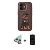 MARSİLYAN™- iPhone 11 Kılıf Nova Form Koleksiyonu - Siyah 6D Antistatik Mat Seramik Hayalet Nano Ekran Koruyucu + Raze Metal Kamera Lens - KI