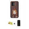 MARSİLYAN™- iPhone 11 Kılıf Nova Form Koleksiyonu - Siyah 6D Antistatik Mat Seramik Hayalet Nano Ekran Koruyucu + Rainbow Kamera Lens Koruma Cam - KI