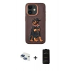 MARSİLYAN™- iPhone 11 Kılıf Nova Form Koleksiyonu - Siyah 6D Antistatik Mat Seramik Hayalet Nano Ekran Koruyucu + Pers Alüminyum Kamera Lens - LT