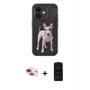 MARSİLYAN™- iPhone 11 Kılıf Nova Form Koleksiyonu - Siyah 6D Antistatik Mat Seramik Hayalet Nano Ekran Koruyucu + Pers Alüminyum Kamera Lens - KI