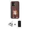 MARSİLYAN™- iPhone 11 Kılıf Nova Form Koleksiyonu - Siyah 6D Antistatik Mat Seramik Hayalet Nano Ekran Koruyucu + Raze Metal Kamera Lens - GS