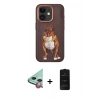 MARSİLYAN™- iPhone 11 Kılıf Nova Form Koleksiyonu - Siyah 6D Antistatik Mat Seramik Hayalet Nano Ekran Koruyucu + Raze Metal Kamera Lens - KI