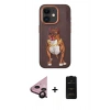 MARSİLYAN™- iPhone 11 Kılıf Nova Form Koleksiyonu - Siyah 6D Antistatik Mat Seramik Hayalet Nano Ekran Koruyucu + Raze Metal Kamera Lens - SH