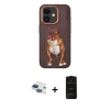 MARSİLYAN™- iPhone 11 Kılıf Nova Form Koleksiyonu - Siyah 6D Antistatik Mat Seramik Hayalet Nano Ekran Koruyucu + Pers Alüminyum Kamera Lens - LT