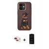 MARSİLYAN™- iPhone 11 Kılıf Nova Form Koleksiyonu - Siyah 6D Antistatik Mat Seramik Hayalet Nano Ekran Koruyucu + Pers Alüminyum Kamera Lens - KI