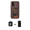 MARSİLYAN™- iPhone 11 Kılıf Nova Form Koleksiyonu - Siyah 6D Antistatik Mat Seramik Hayalet Nano Ekran Koruyucu + PVD Metal Kamera Lens - YL