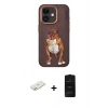MARSİLYAN™- iPhone 11 Kılıf Nova Form Koleksiyonu - Siyah 6D Antistatik Mat Seramik Hayalet Nano Ekran Koruyucu + Renkli Kamera Lens Koruma Cam - TU