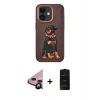 MARSİLYAN™- iPhone 11 Kılıf Nova Form Koleksiyonu - Siyah 6D Antistatik Mat Seramik Hayalet Nano Ekran Koruyucu + Raze Metal Kamera Lens - SH