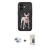MARSİLYAN™- iPhone 11 Kılıf Nova Form Koleksiyonu - Siyah 6D Mat Seramik Hayalet Nano Ekran Koruyucu + Pers Alüminyum Kamera Lens - GI