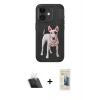 MARSİLYAN™- iPhone 11 Kılıf Nova Form Koleksiyonu - Siyah 6D Mat Seramik Hayalet Nano Ekran Koruyucu + Kamera Lens Koruma Cam - SF