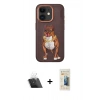 MARSİLYAN™- iPhone 11 Kılıf Nova Form Koleksiyonu - Siyah 6D Mat Seramik Hayalet Nano Ekran Koruyucu + Kamera Lens Koruma Cam - SF