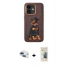 MARSİLYAN™- iPhone 11 Kılıf Nova Form Koleksiyonu - Siyah 6D Mat Seramik Hayalet Nano Ekran Koruyucu + Pers Alüminyum Kamera Lens - LT