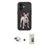 MARSİLYAN™- iPhone 11 Kılıf Nova Form Koleksiyonu - Siyah 6D Mat Seramik Hayalet Nano Ekran Koruyucu + Pers Alüminyum Kamera Lens - LT
