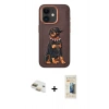 MARSİLYAN™- iPhone 11 Kılıf Nova Form Koleksiyonu - Siyah 6D Mat Seramik Hayalet Nano Ekran Koruyucu + Pers Alüminyum Kamera Lens - GD
