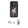 MARSİLYAN™- iPhone 11 Kılıf Nova Form Koleksiyonu - Siyah 6D Mat Seramik Hayalet Nano Ekran Koruyucu + Pers Alüminyum Kamera Lens - GD