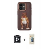 MARSİLYAN™- iPhone 11 Kılıf Nova Form Koleksiyonu - Siyah 6D Mat Seramik Hayalet Nano Ekran Koruyucu + PVD Metal Kamera Lens - MI