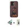MARSİLYAN™- iPhone 11 Kılıf Nova Form Koleksiyonu - Siyah 6D Mat Seramik Hayalet Nano Ekran Koruyucu + Raze Metal Kamera Lens - KI