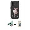 MARSİLYAN™- iPhone 11 Kılıf Nova Form Koleksiyonu - Siyah 6D Mat Seramik Hayalet Nano Ekran Koruyucu + Raze Metal Kamera Lens - KI