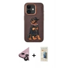 MARSİLYAN™- iPhone 11 Kılıf Nova Form Koleksiyonu - Siyah 6D Mat Seramik Hayalet Nano Ekran Koruyucu + Raze Metal Kamera Lens - SH