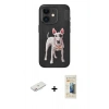 MARSİLYAN™- iPhone 11 Kılıf Nova Form Koleksiyonu - Siyah 6D Mat Seramik Hayalet Nano Ekran Koruyucu + Renkli Kamera Lens Koruma Cam - PE